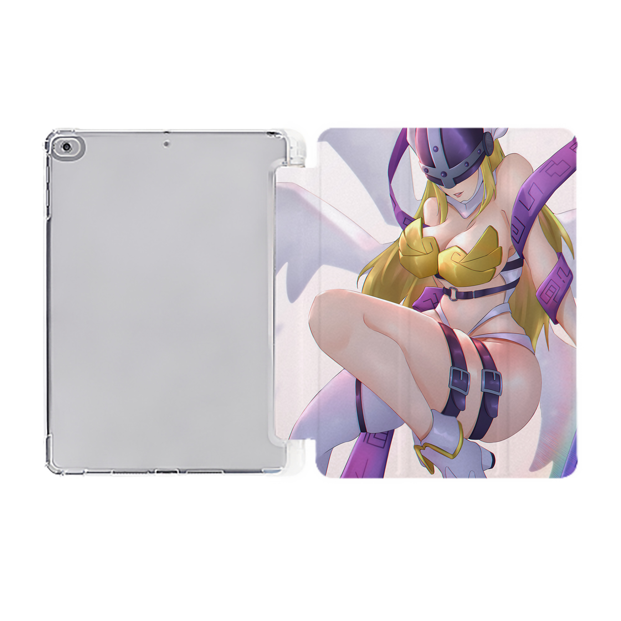 （画像用） Digimon デジタルモンスター/デジモン IPad ケース ペン収納付き 三つ折りスタンド PUレザー×シリコン 対応機種9.5/10.5/10.9インチ